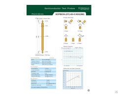 Semiconductor Test Probe Pogo Pin Scpb038 For Ic Inspection