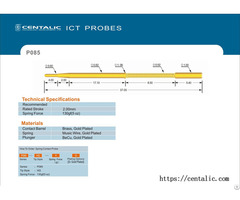 In Circuit Test Probe Pogo Pin P085 Series For Pcba Inspection