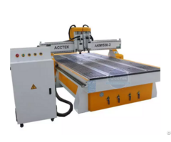 Jinan Factory Price Double Head 1325 1530 1825 2030 3 Axis Cnc Router 3d Wood Cutting Machine