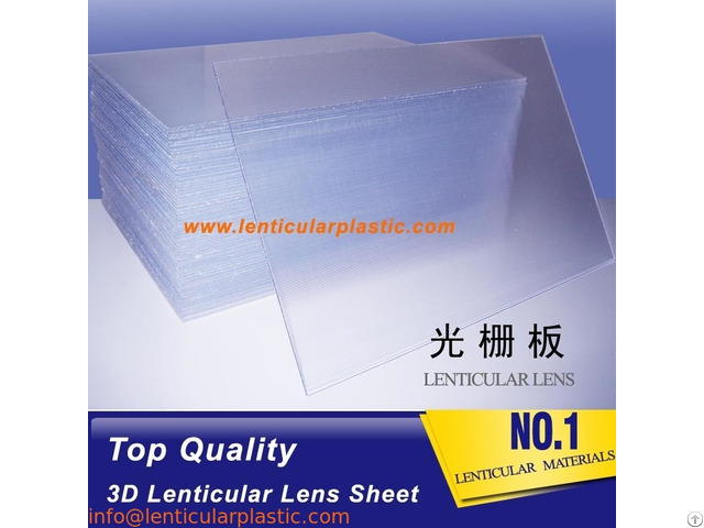 Lenticular Lens Sheet 25 Lpi Plastic Board For Large Size 3d Effect