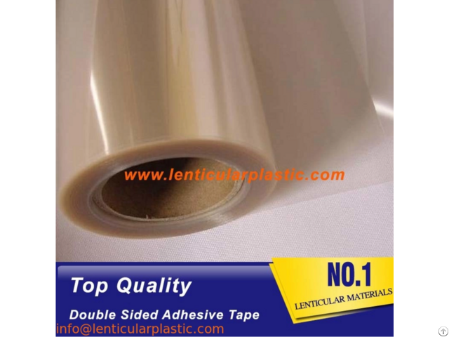 Super Transparent 0 05mm Double Sided Pet Lenticular Adhesive Tape Sheet Roll For Inkjet Prints