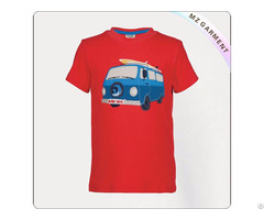 Wheels Applique Camper Printed Tee