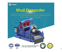 Drilling Fluid Desander For Solid Control