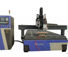 Woodworking Carving And Cutting Wood Atc Cnc Router Machine With Horizontal Spindle