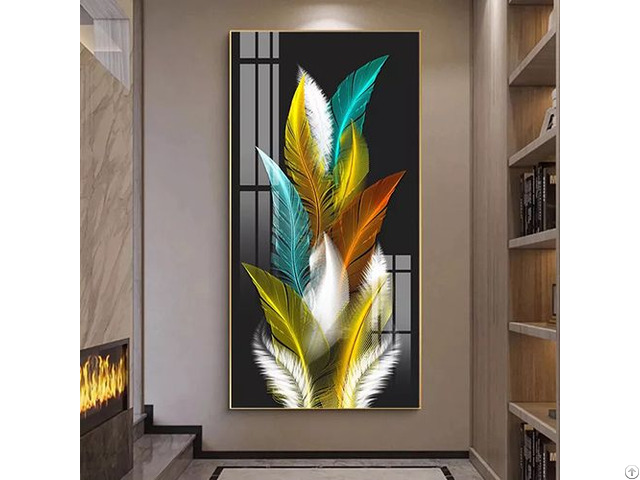 Modern Wall Art Deco Crystal Porcelain Painting