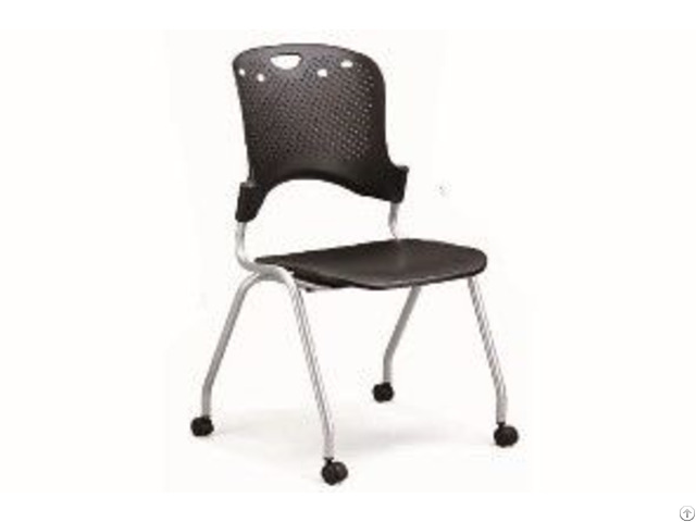 Stackable And Foldable Armless Training Chair Lm39c P