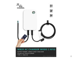 Wb20 Level 2 Ev Charging Station 20ft Cable Nema 14 50 Plug Sae J1772 Connector Rfid Version