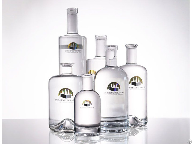 Chinese Manufacturer Round Spirit Glass Bottles