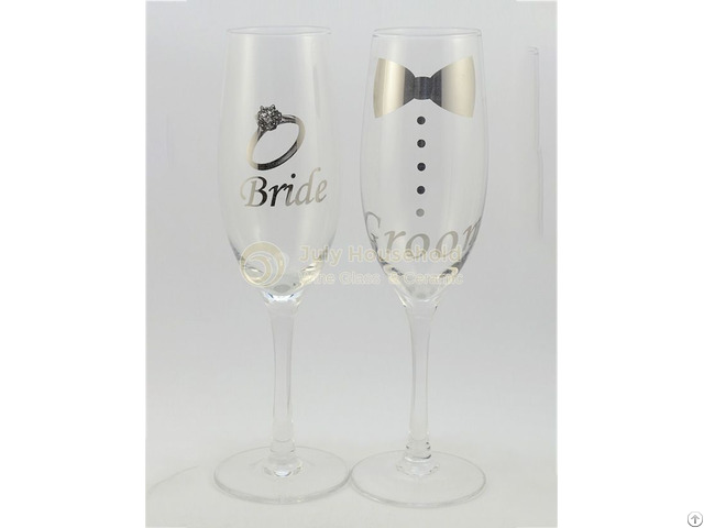 Champagne Flutes For The Couple Wedding