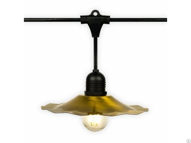 Ce Listed E27 10 Suspended Socket Outdoor Commercial Weatherproof String Light