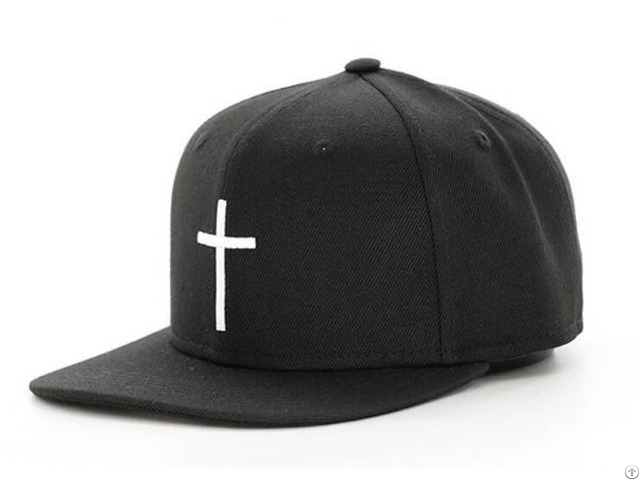 Black Embroidery Cotton Cheap Custom Mens Snapback Hats