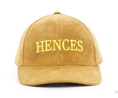 Womens Gold Faux Suede Hat Custom
