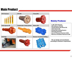 Factory High Quality Hard Rock Drilling Mining Dth Bit