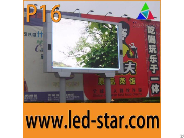 Fullcolor P16 Outdoor Led Display Screens Advertising Board