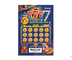 Oem Manufacturer Print Lotto Lottery Tickets Game Paper Scratch Custom Printing