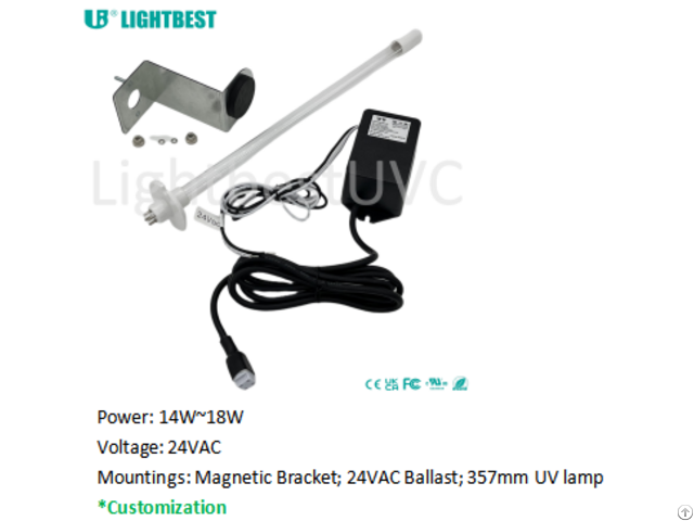 Uv Lamp Of Hvav System With Magnetic Bracket For The Air Purifier