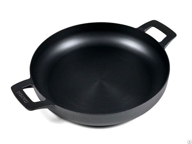 Wholesale 11 Round Polished Cast Iron Serving Dish Pan Oven Safe