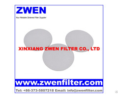 Sintered Mesh Filter Disc