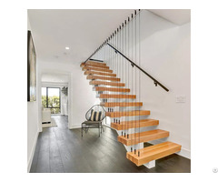 Floating Timber Stairs Custom Made Wooden Suspension Staircase