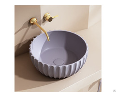 China Luxury Fluted Counter Top Basin Exporter Monblari