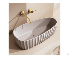 China Luxury Fluted Counter Top Basin Wholesale Monblari