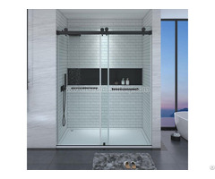 Bypass Double Sliding Door Top Roller Shower Enclosure