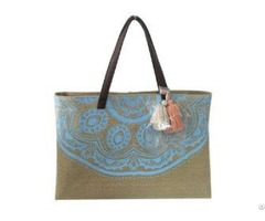 Jute Beach Bag Tote Handbag