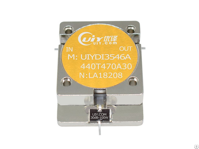 High Isolation 23db Uhf Band 440 To 470mhz Rf Drop In Isolators With Attenuators 30db