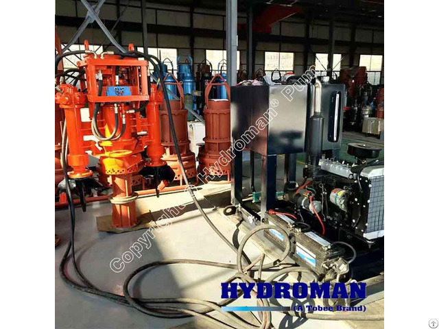 Hydroman® Submersible Centrifugal Dredging Mud Suction Slurry Pump For Hydraulic Power Unit