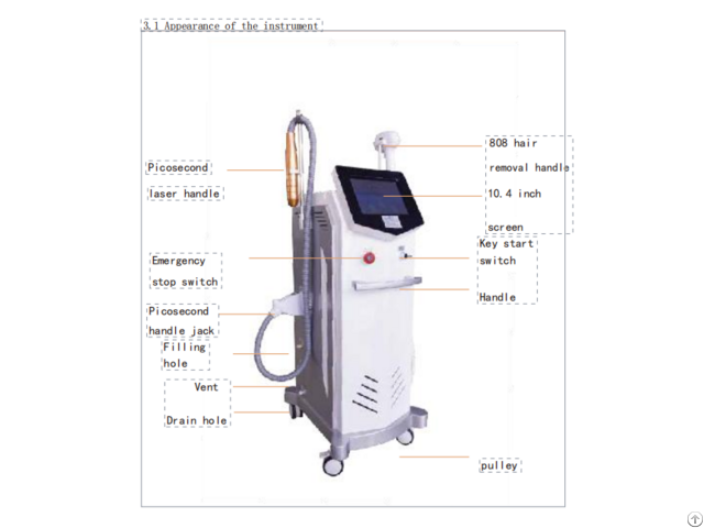 Hair Removal Picosecond 10 4 Inch Machine