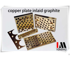 Self Lubricating Plate Copper Guide Inlaid With Graphite Oilless Liner And Parts