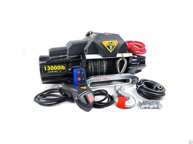 High Pulling Force Sc13 0wex Winch With Black Synthetic