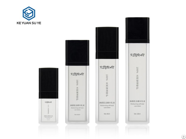 Coco Chanel Style Square Acrylic Bottles Luxury Cosmetic Plastic 20 100ml