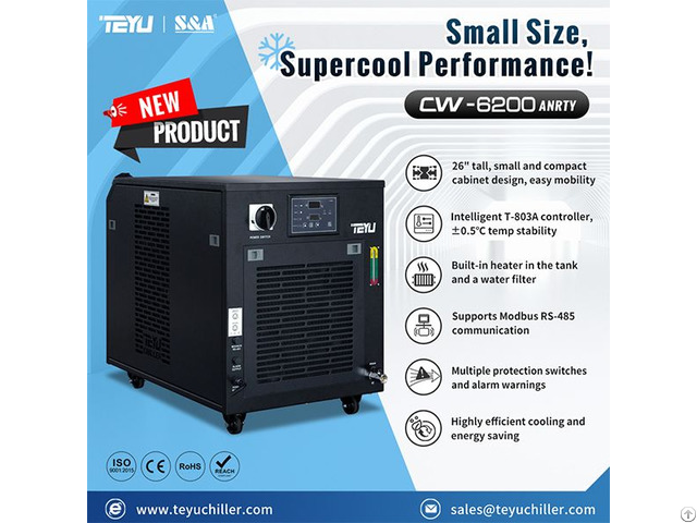 Teyu Industrial Chiller Cw 6200anrty For Laboratory Equipment