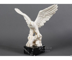 Customizable White Animal Sculpture Marble Decoration
