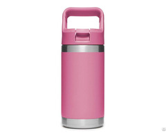 Customized Pink Double Stainless Steel Kids Water Bottle With Straw Manufacturer