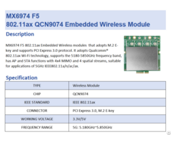 Maxon Qcn9074 Industrial 4x4 Mimo Wi Fi 6 Module