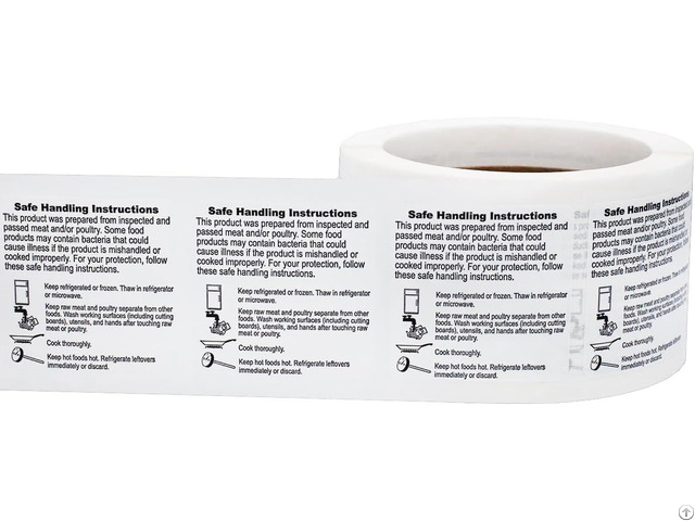 Safe Handling Instruction Stickers For Food Rotation Restaurant Grocery Store Labels