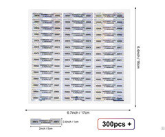 Hologram Tamper Evident Stickers With Specific Numbering