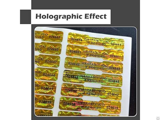 Bone Shape Tamper Proof Hologram Stickers