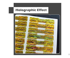 Bone Shape Tamper Proof Hologram Stickers