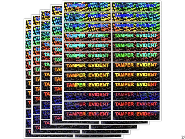 Tamper Evident Stickers Hologram Labels With Unique Sequential Number