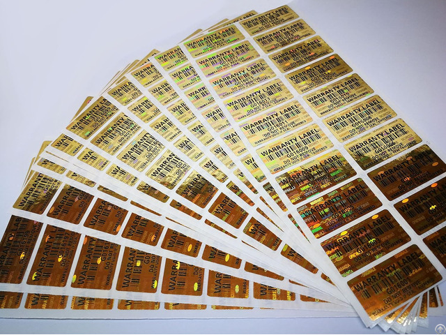 Gold Security Seal Holographic Hologram Stickers