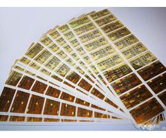 Gold Security Seal Holographic Hologram Stickers