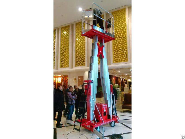 Double Masts Aerial Work Platform Cmp 12