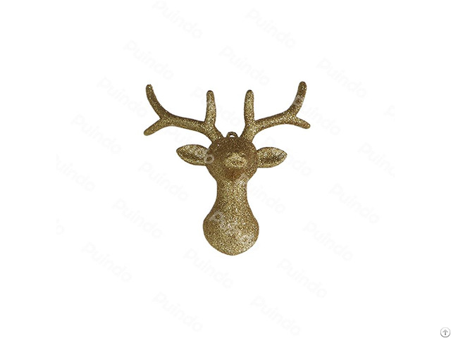 Puindo Customized Christmas Hanging Ornament Golden Reindeer Figurine