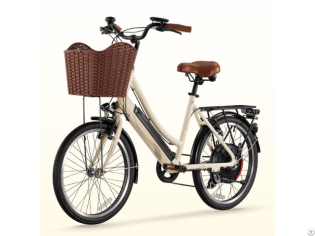 Pedal Assist Electric City Bike With Torque Sensor
