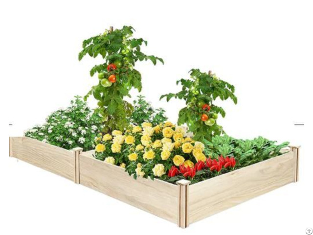 Wooden Elevated Planter Box Outdoor Garden Raised Bed Kit