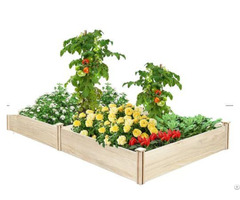 Wooden Elevated Planter Box Outdoor Garden Raised Bed Kit