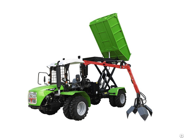 Hilly Mountain Palm Garden Wheeled Tractor